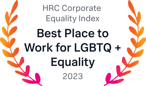 Auszeichnung als einer der besten Arbeitgeber für LGBTQ+-Gleichstellung („Best Places to Work for LGBTQ+ Equality“) im HRC Corporate Equality Index 2022