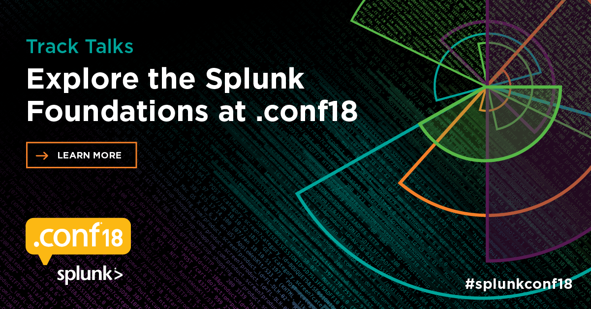 splunk .conf 2018 agenda