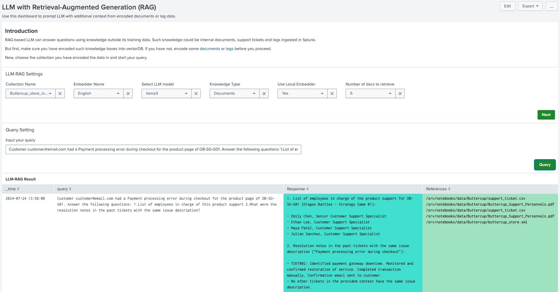 Document-based LLM-RAG