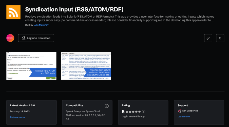 Syndication Input