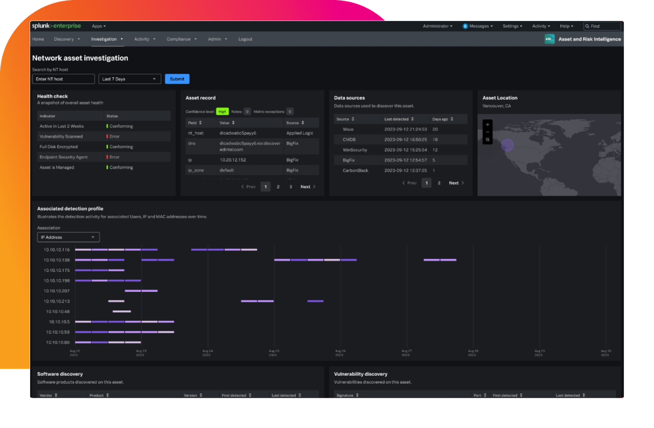 Splunk Asset and Risk Intelligence