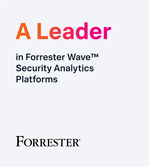 A Leader in Forrester Wave Security Analytics Platforms