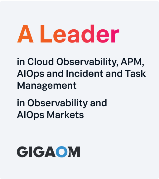 A Leader in Cloud Observability, APM, AIOps and Incident and Task Management in Observability and AIOps Markets